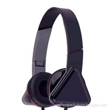 Nosie Cancelling Studio Headphones with Triangle Shape Earlap, 3.5mm Plug